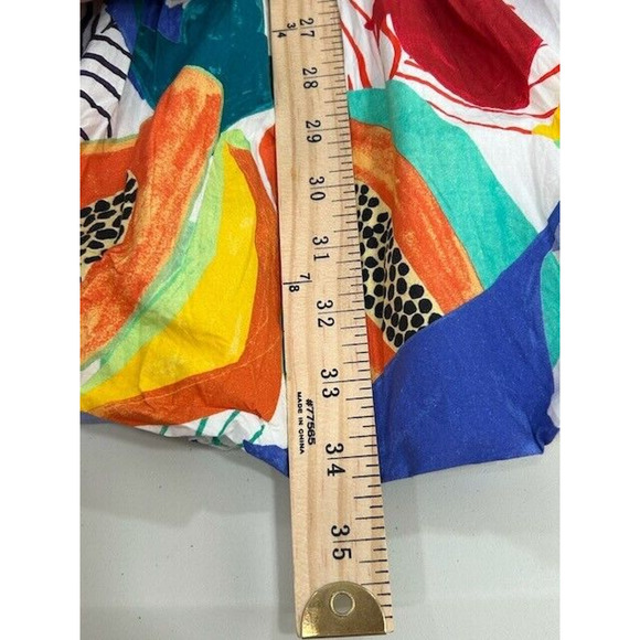 Oliphant Mini Dress Bubble Skirt Puff Sleeves Smocked Papaya Yellow Size XS NWT - Picture 10 of 15